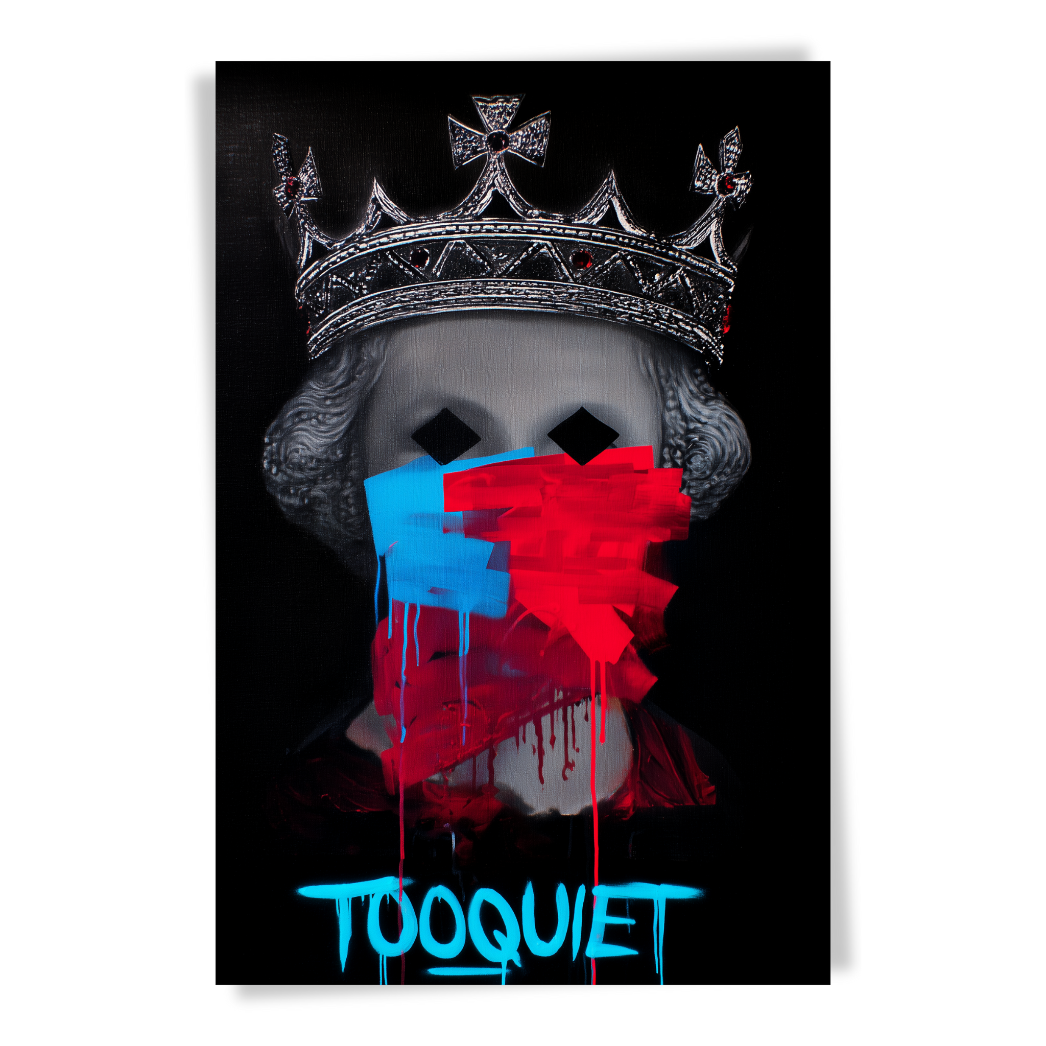 TooQuiet Royale – Baroque Masked Queen Wall Art (2:3 Ratio)