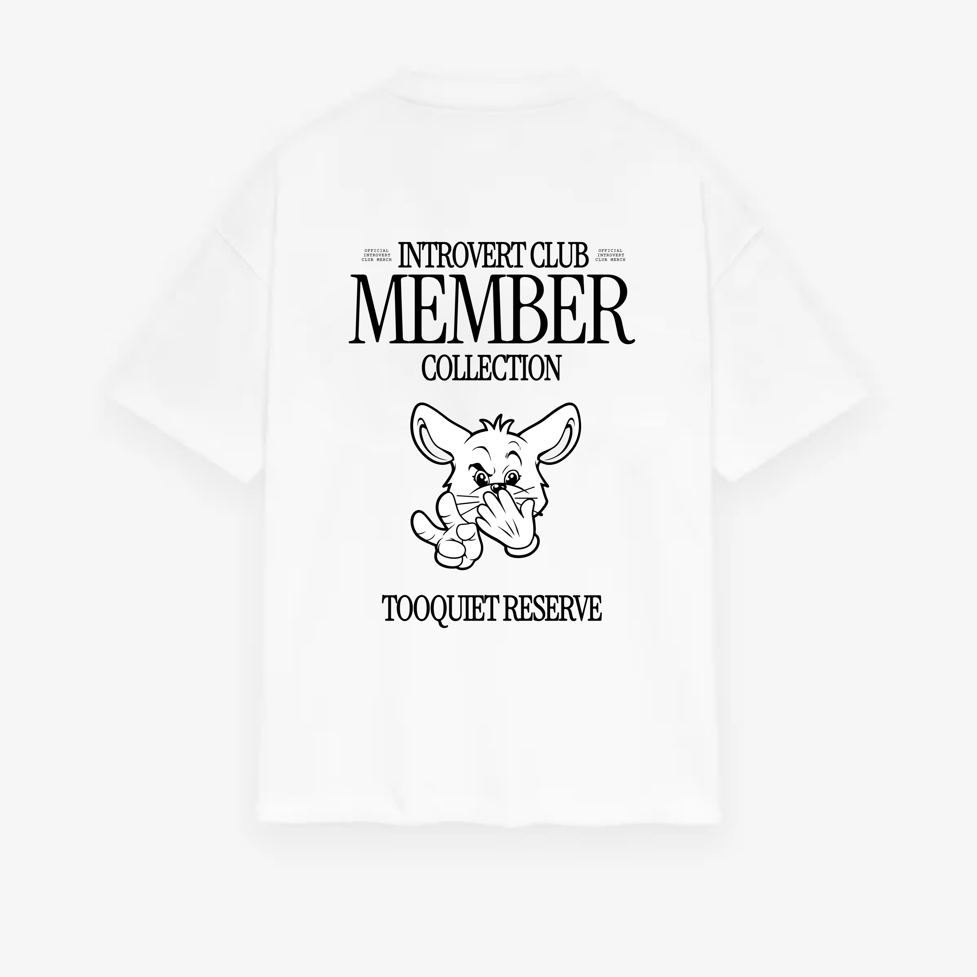 Classic TooQuiet Reserve Oversized Tee – Introvert Club Member Collection