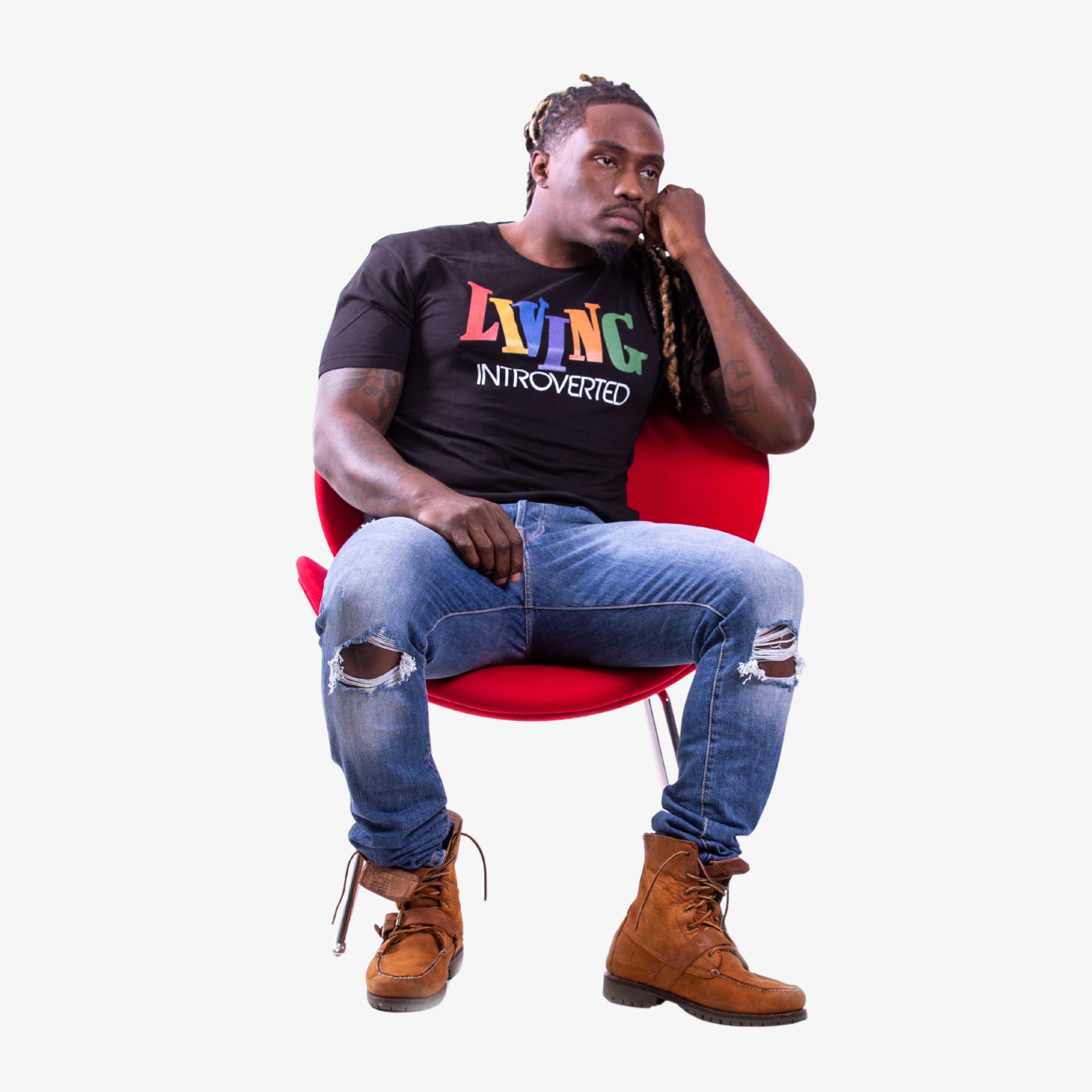 Living Introverted T-Shirt | Introvert Streetwear Tee for Quiet Minds