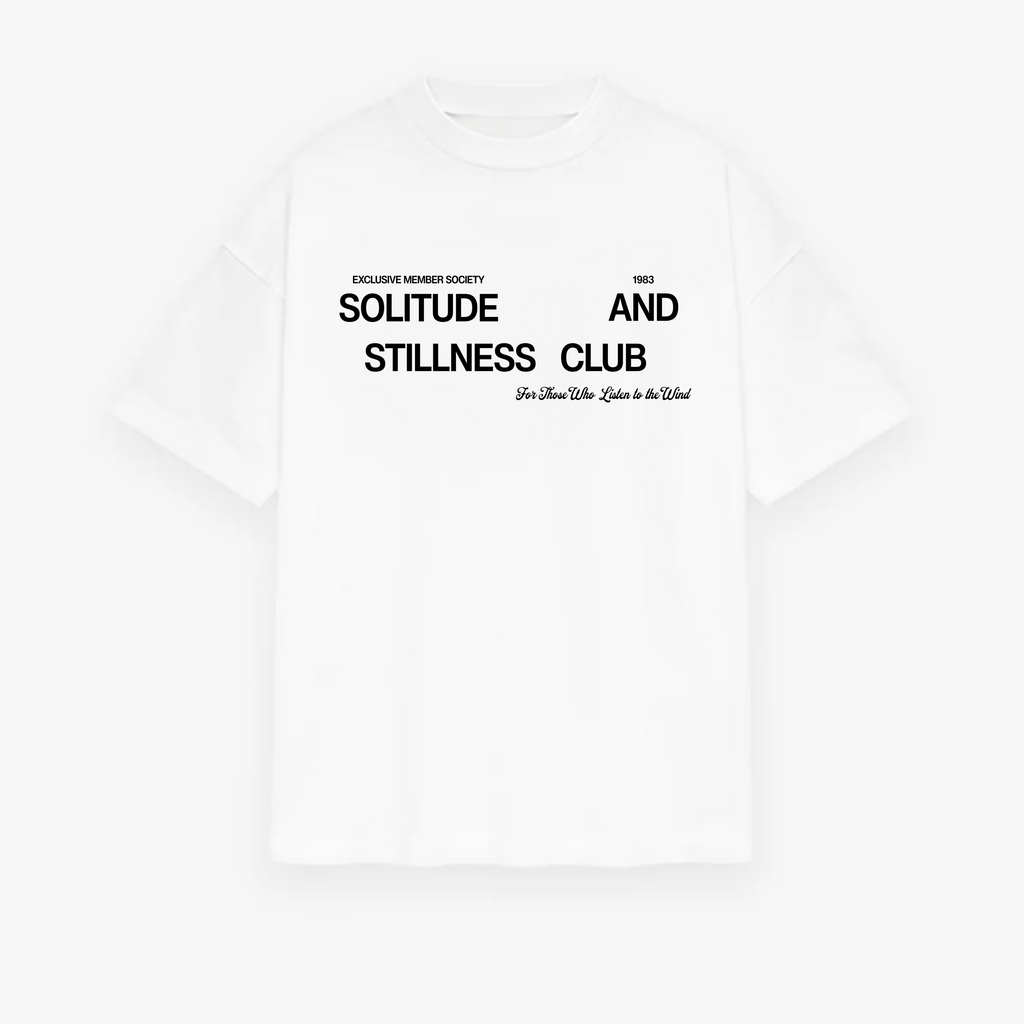 Classic Solitude and Stillness Club Oversized Tee