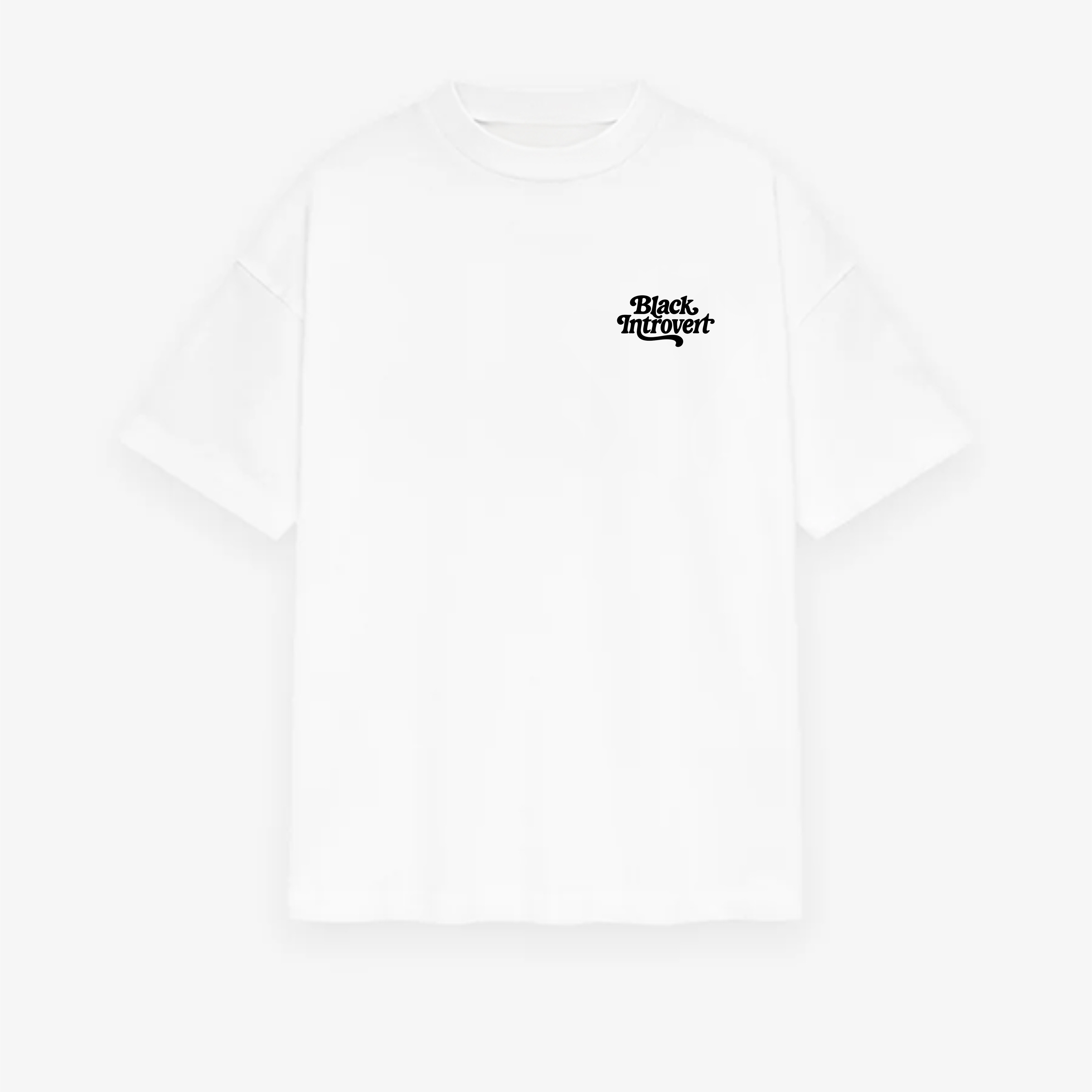 Black Introvert Oversized Tee