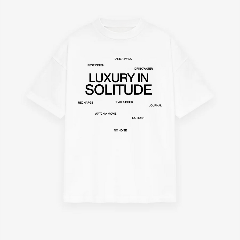Classic Luxury in Solitude Oversized Tee