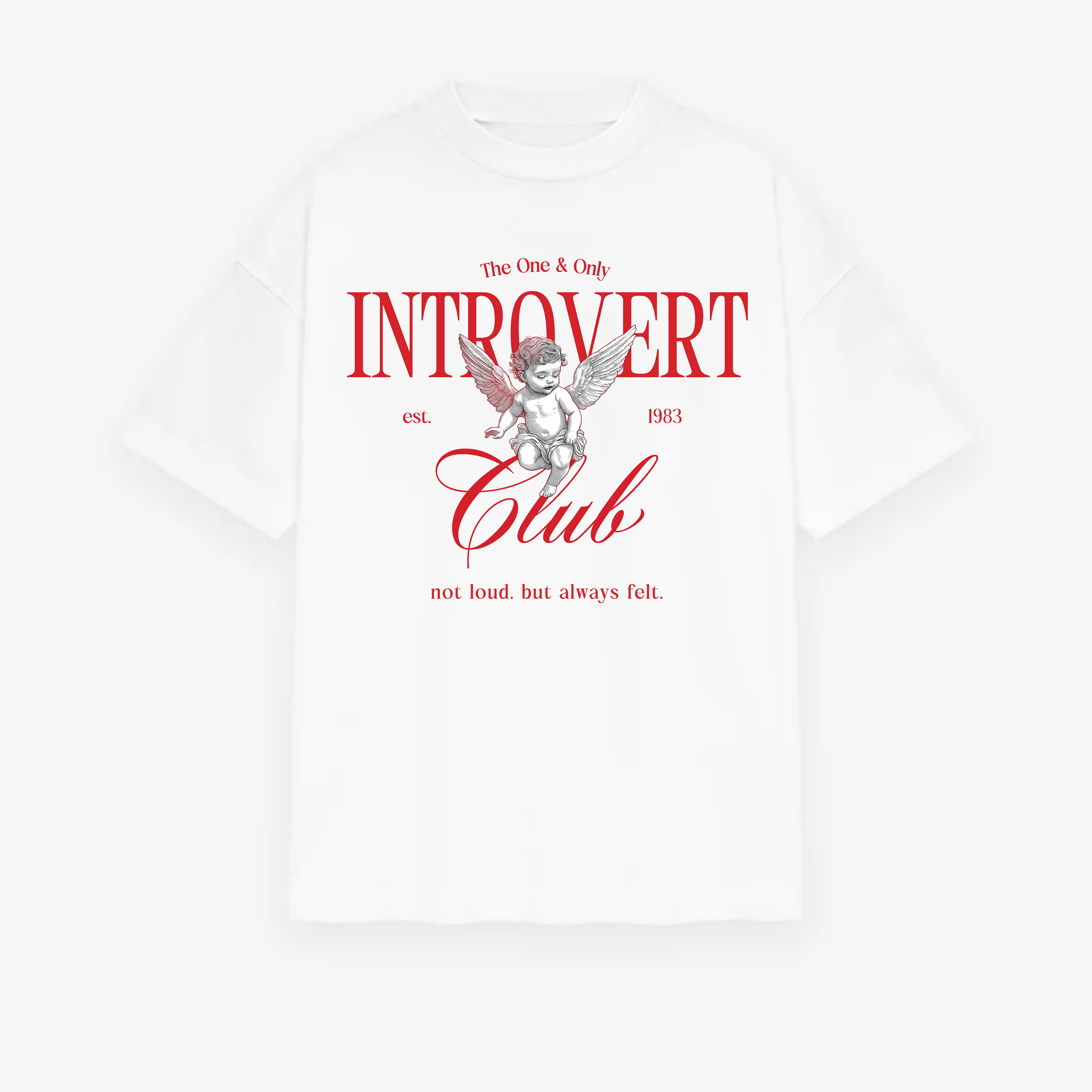 Classic Introvert Club Oversized Tee