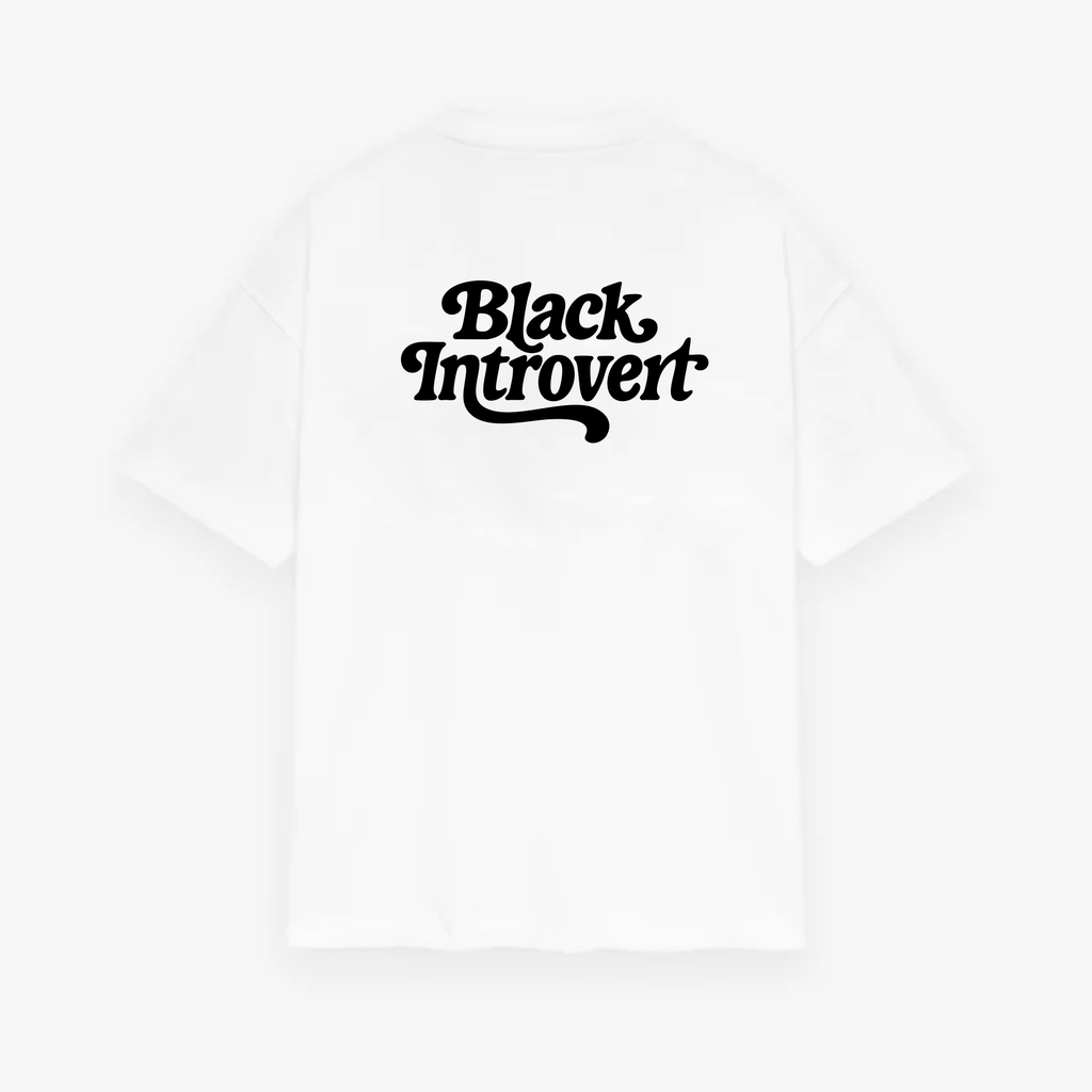 Black Introvert Oversized Tee