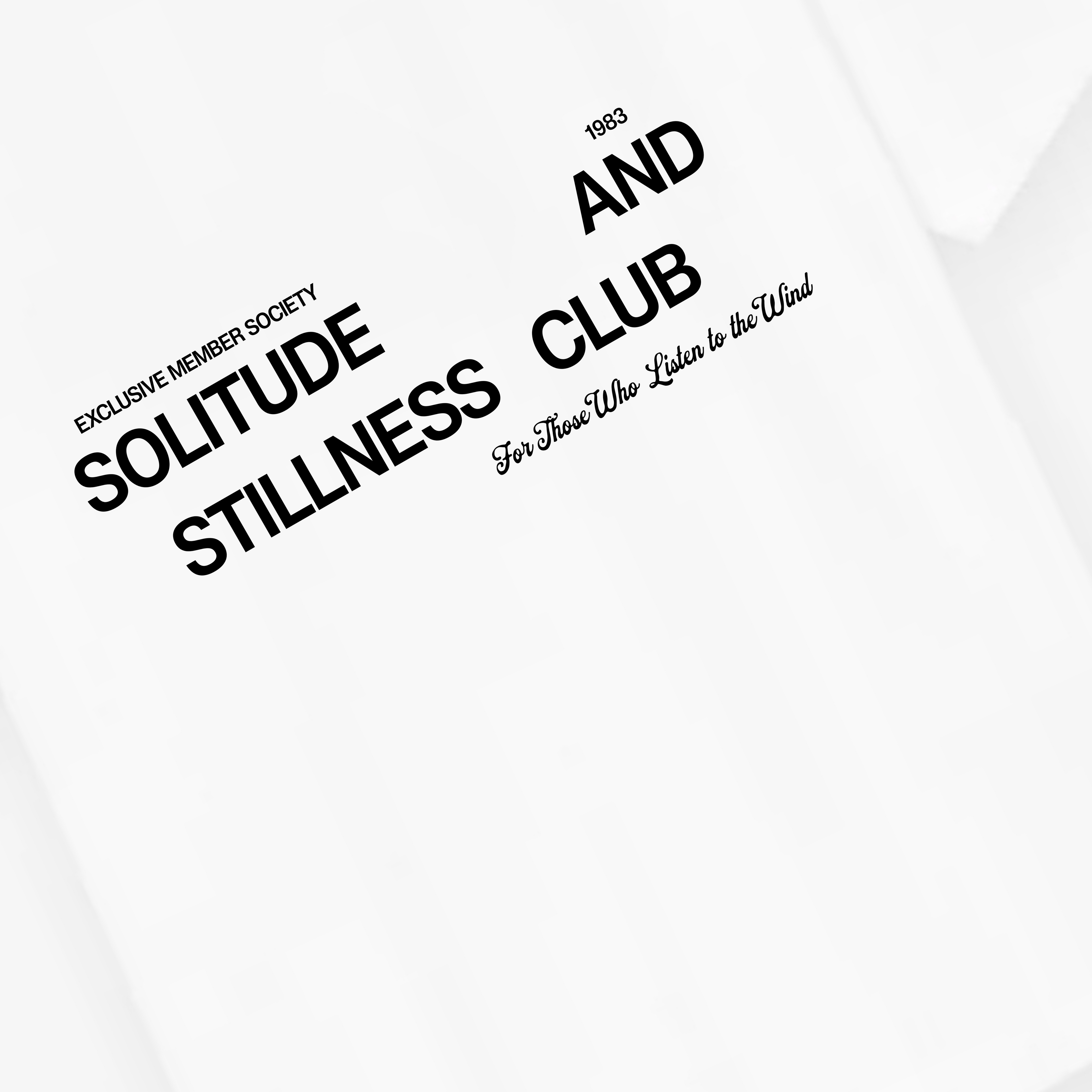 Classic Solitude and Stillness Club Oversized Tee
