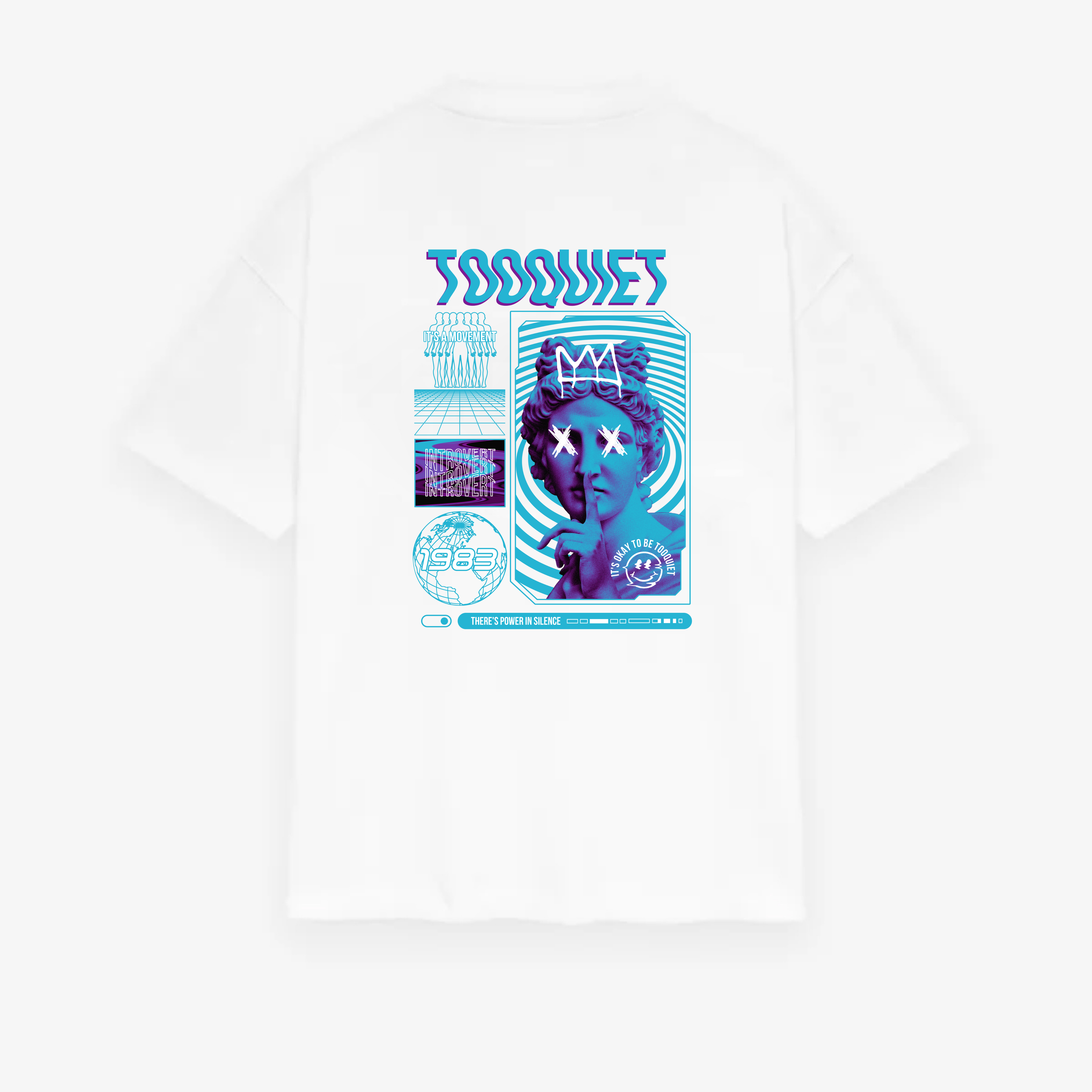 Classic TooQuiet Retro-Future Oversized Tee