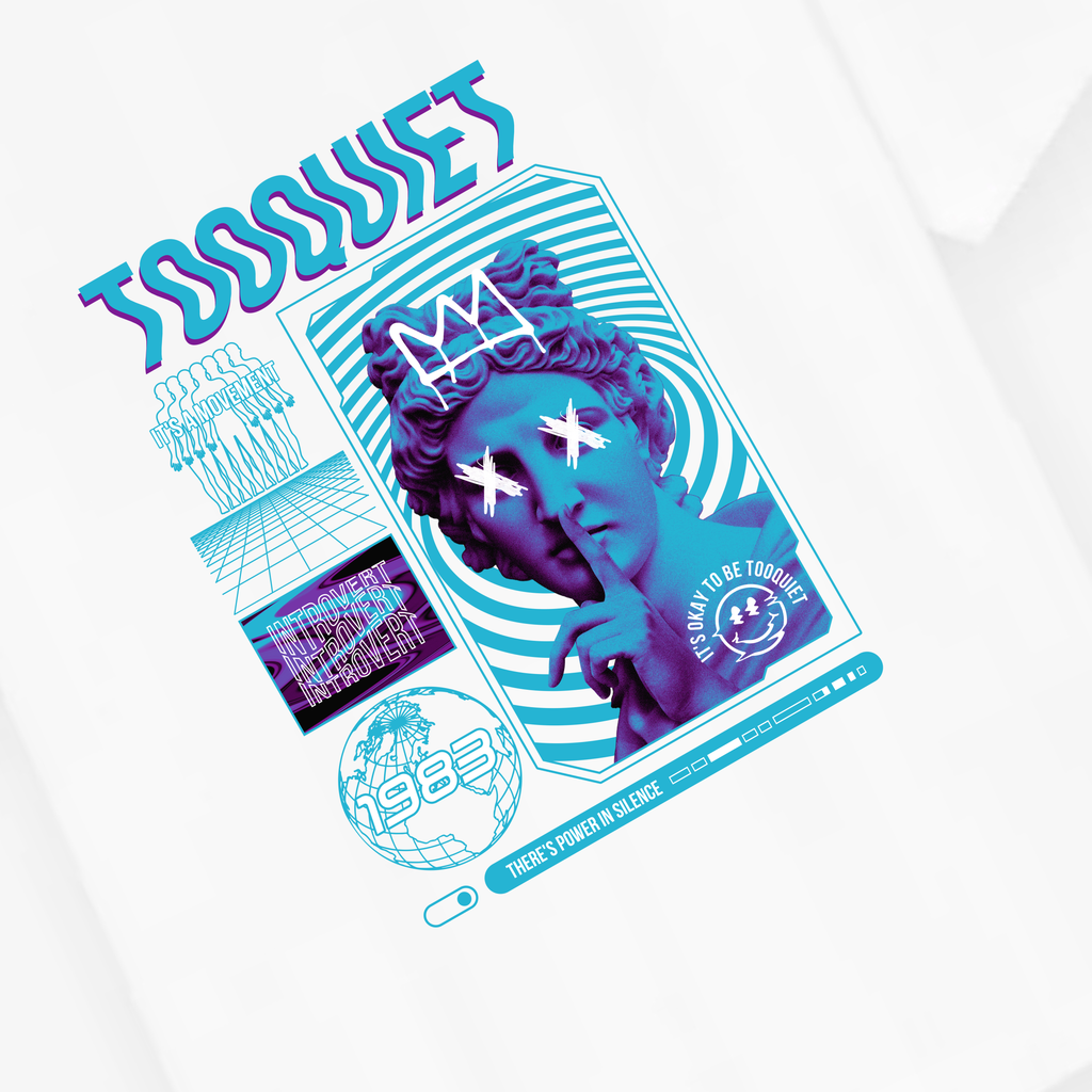 Classic TooQuiet Retro-Future Oversized Tee