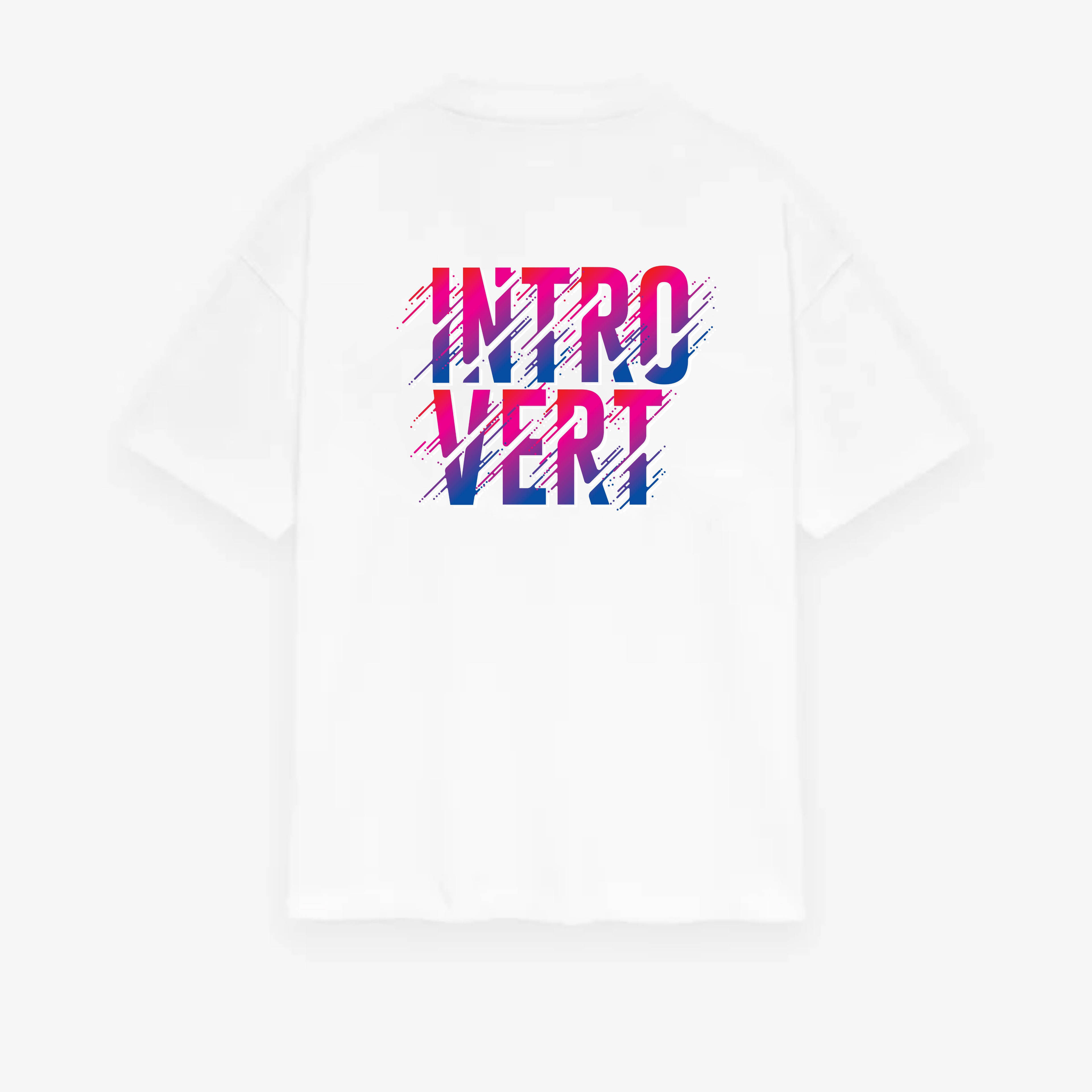 Classic Introvert Glitch Oversized Tee
