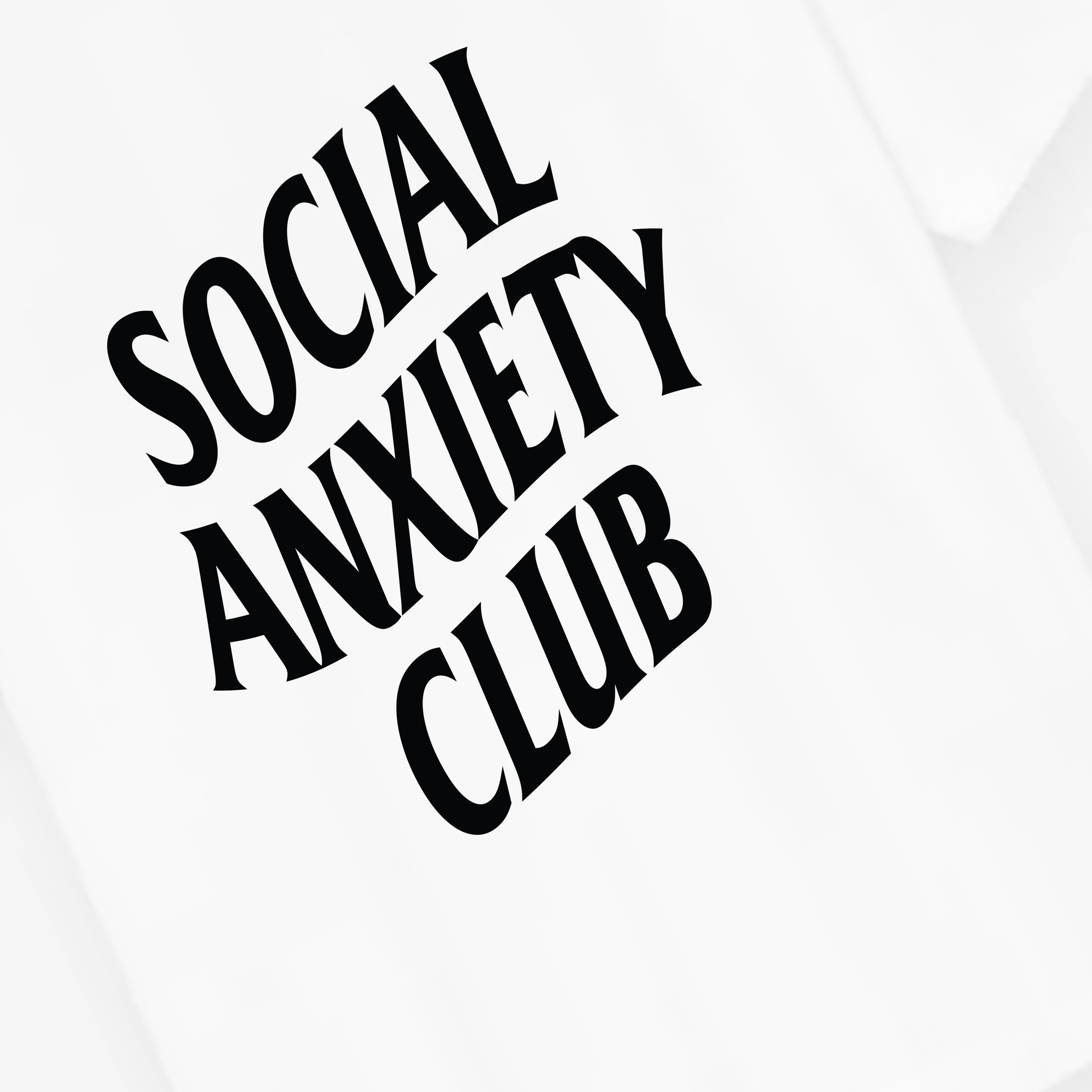 Classic Social Anxiety Club Oversized Tee