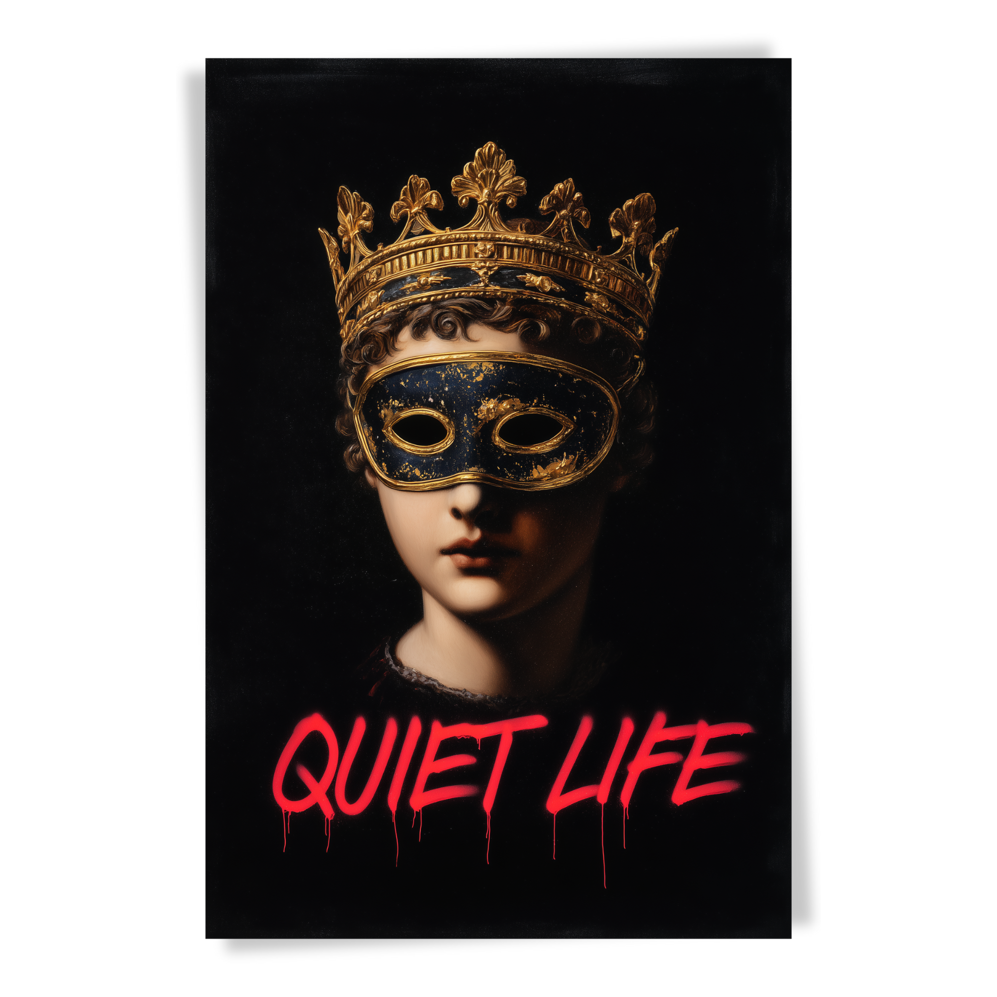 Quiet Life – Baroque Masked Royal Wall Art (2:3 Ratio)