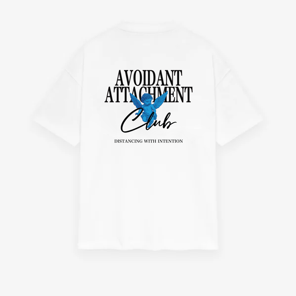 Classic Avoidant Attachment Club Oversized Tee – Distancing With Intention