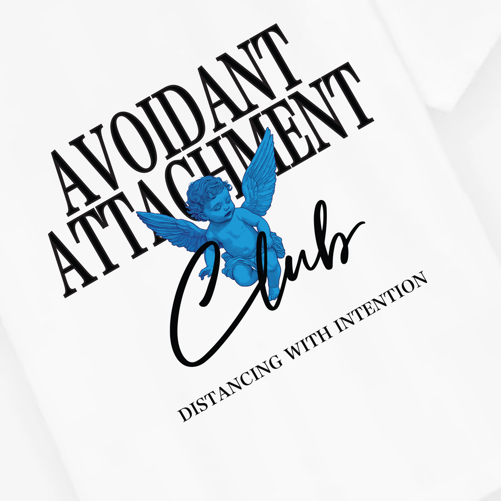 Classic Avoidant Attachment Club Oversized Tee – Distancing With Intention