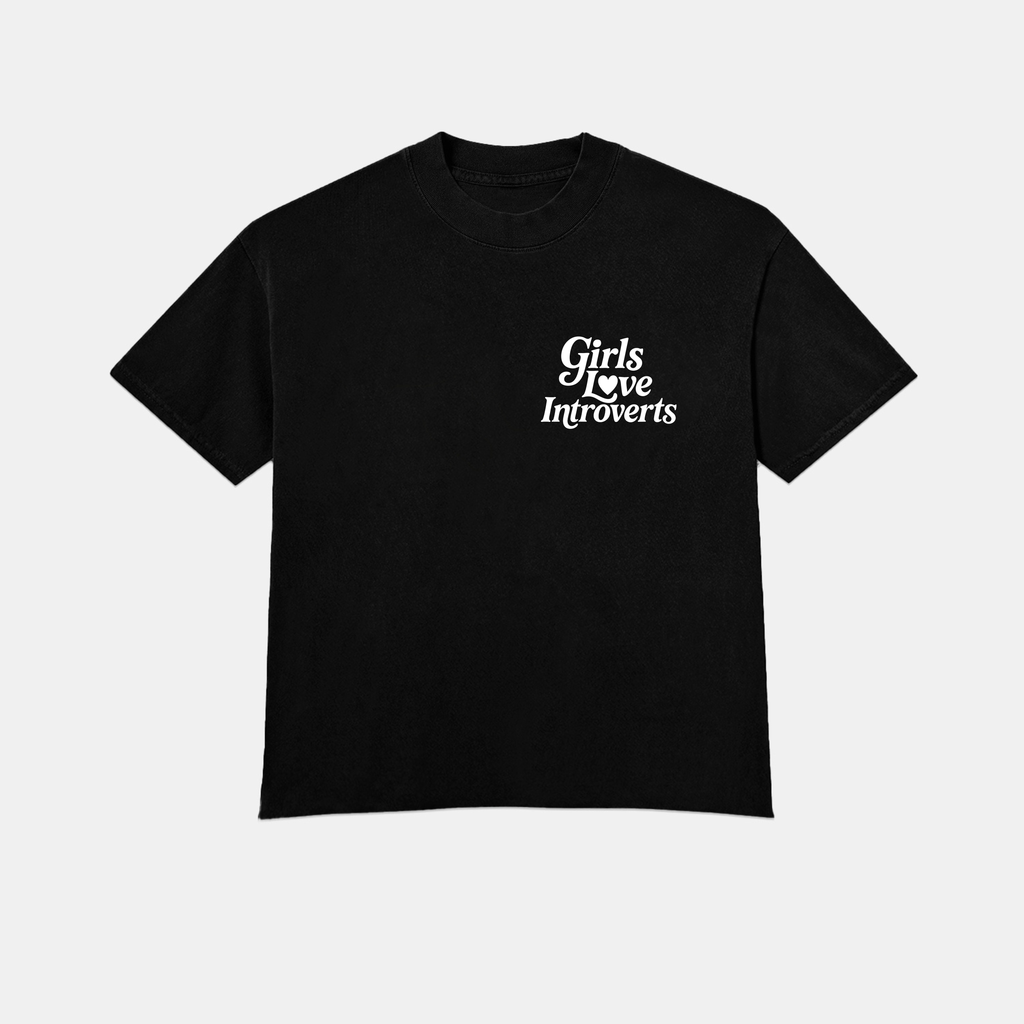 Girls Love Introverts - Black / White