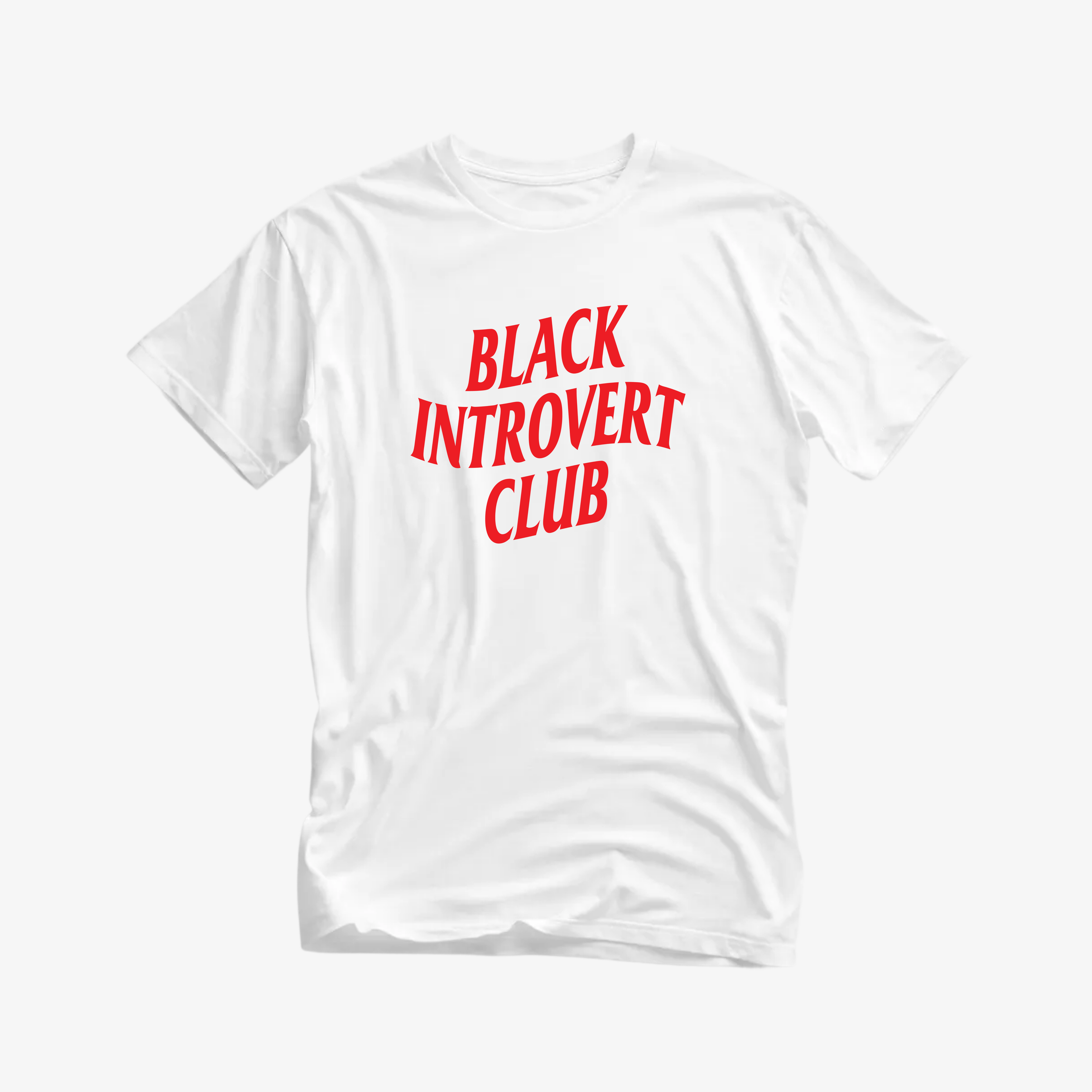 Black Introvert Club T-Shirt | Introvert Identity Tee for Quiet Confidence