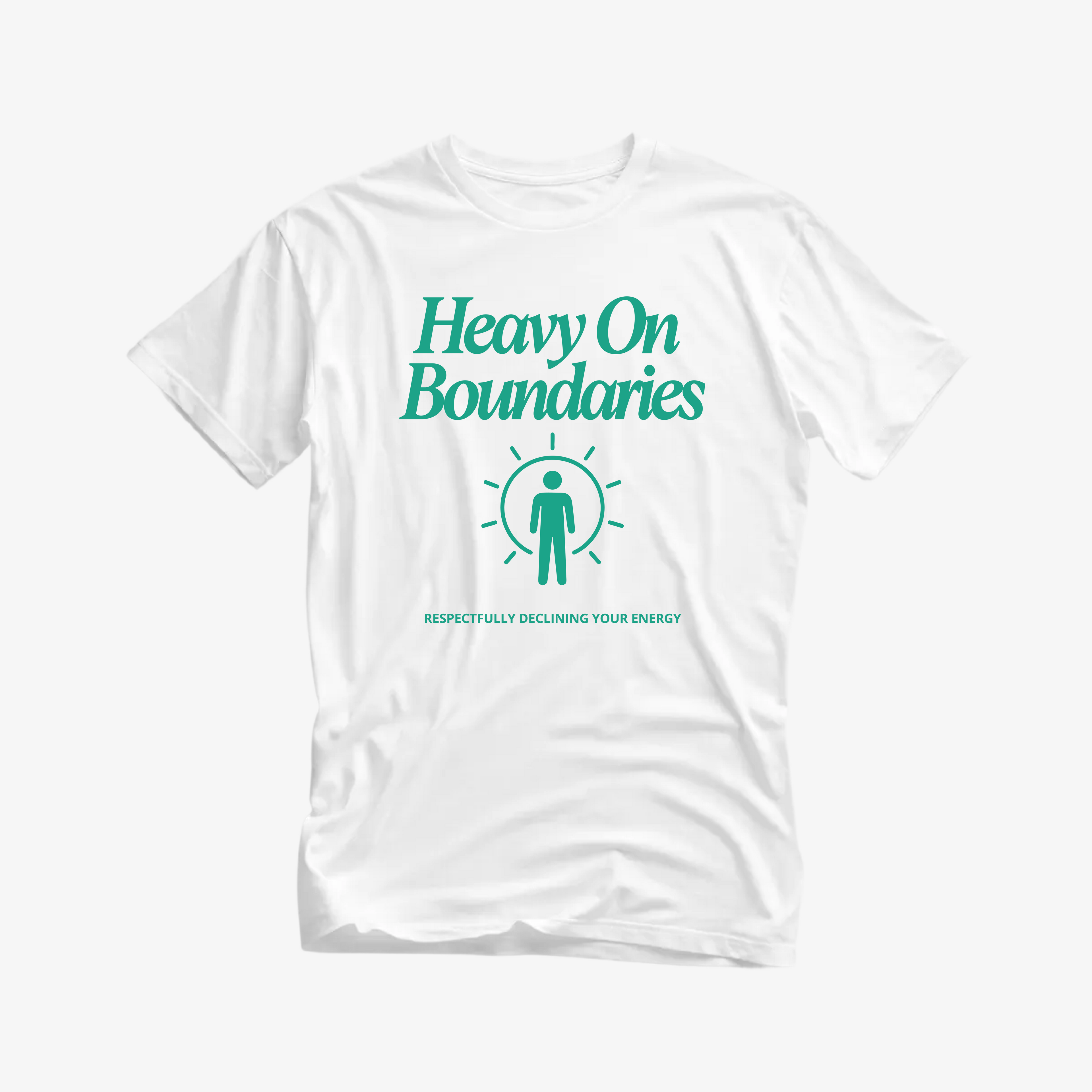 Heavy On Boundaries T-Shirt | Introvert Boundary Statement Tee